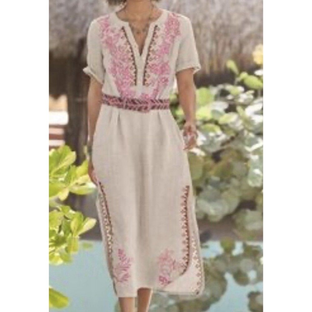 Sundance Dress Small 100% Linen